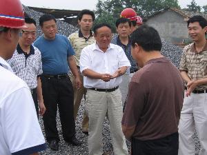 湖南省交通厅副厅长詹新华视察韶山一标 - 企业要闻 - 888集团电子游戏