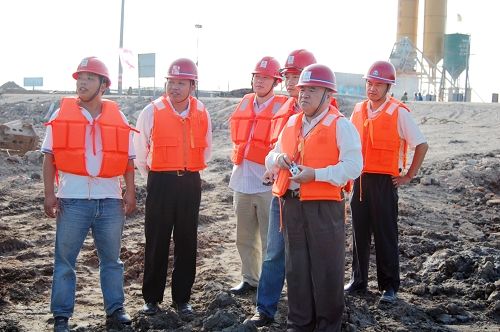 中国工程院院士郑皆连、广西新生长交通集团董事长王劼耘视察曹娥江袍江大桥项目 - 企业要闻 - 888集团电子游戏